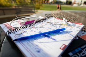 A student's busy calendar