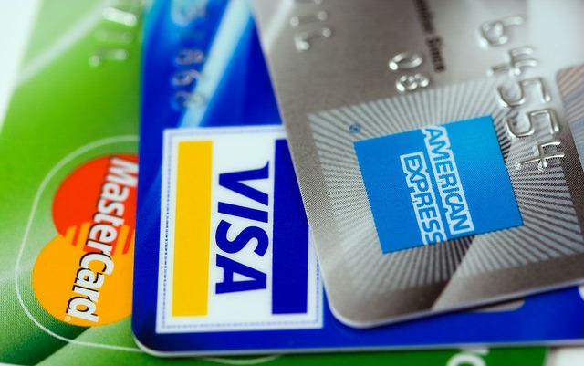 MasterCard, Visa and American Express credit cards